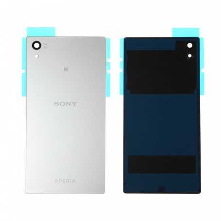 Vitre arrière Sony Xperia Z5 (E6603) Blanc - Avec logo + Adhesif