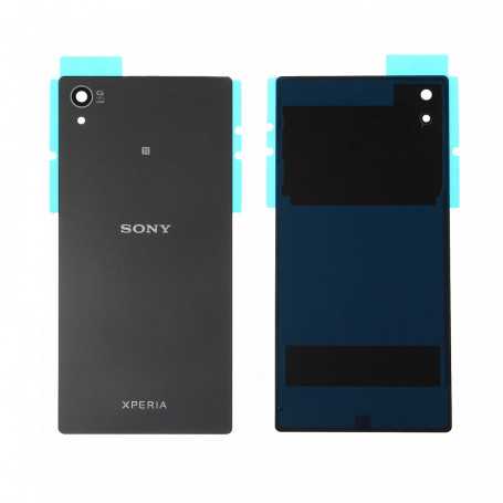 Vitre arrière Sony Xperia Z5 (E6603) Noir - Avec logo + Adhesif