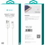 USB/Micro Cable - Devia Smart Series - 5V 2.1A 1M - White