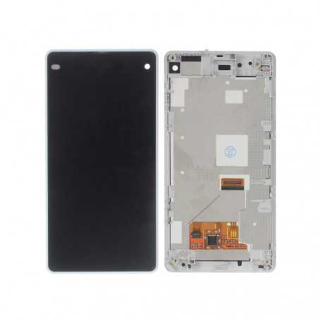 Écran complet Sony Xperia Z1 Compact (D5503) Blanc LCD+ Vitre Tactile Sur Chassis