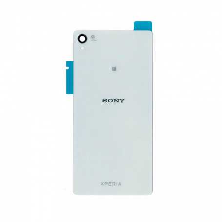 Vitre arrière Sony Xperia Z3 (D6603) Blanc - Avec logo + Adhesif