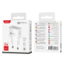 Quick Recharge USB Power Adapter - D-power J8501 - White