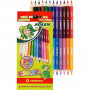 Coffret de 12 crayons de couleur Jolly Superstick Crazy pour enfants avec étui en carton inclus(Reconditionné)