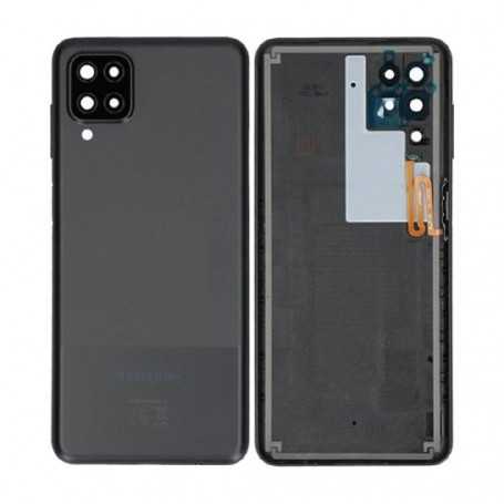 Rear window Samsung Galaxy A12 (A125F) Black (Original Disassembled) - Like New