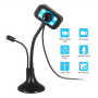 Mini USB Desk Camera with Micro and Integrated Led