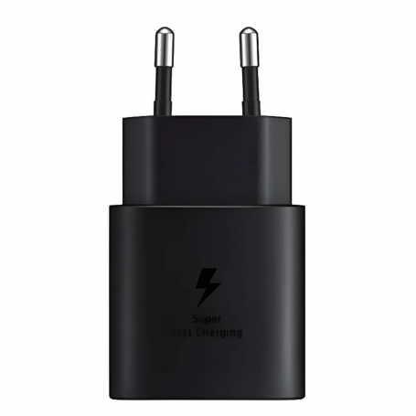 Fast Ultra Type C Power Adapter 25W - Samsung EP-TA800EBE - Black (BULK)