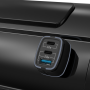 Full Compatible Car Charger with 1 USB and 2 USB-C Ports 115W - Devia Extreme Speed Series - Black