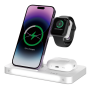 Chargeur Sans Fil 3 En 1 avec lampe pour Smartphone / Apple Watch / AirPods - Devia