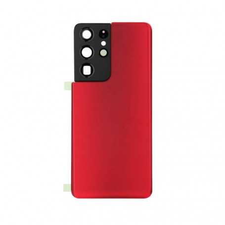 Samsung Galaxy S21 Ultra 5G (G998B) Rear Glass (Red, No Logo)