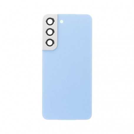 Samsung Galaxy S22 5G (S901B) Rear Glass Panel Blue (Without Logo)