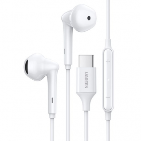 Type-C Hands-Free Earphone Kit - UGREEN - White