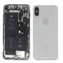 Back Cover Housing iPhone X White - Charging Connector + Battery (Original Disassembled) Grade A