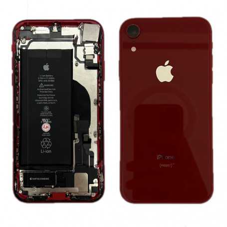 Châssis Complet iPhone XR Rouge - Connecteur de Charge + Batterie (Origine Demonté) - Grade B