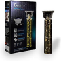 Tondeuse Professionnelle - GREEMY GM-6627 - Rechargeable USB pour Cheveux/Barbe/Corps -Bronze