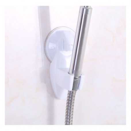 Shower Head Mounting Bracket Without Holes White for Bathroom