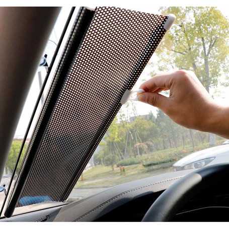 Retractable Automatic Sunshade for Car Window Black Dot 50*125