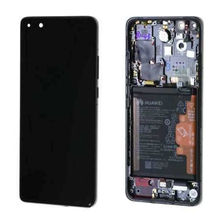 Huawei P40 Pro Gold Screen on Frame Battery (Service Pack)