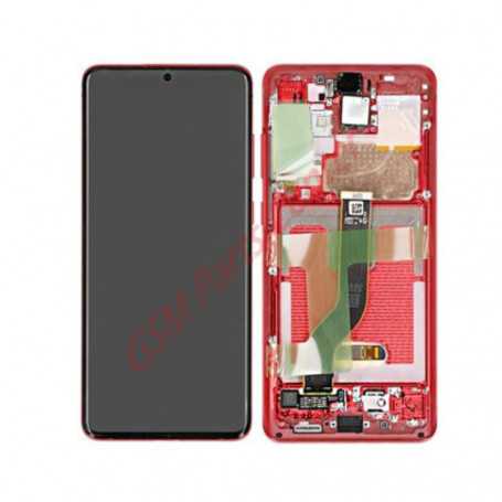 Samsung Galaxy S20 Plus 4G/5G (G985F/G986B) Red Screen Frame (Service Pack)