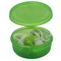 Ecouteurs Filaires Jack 3.5mm - Pixika - Intra Auriculaire + Boîte de Rangement - Vert