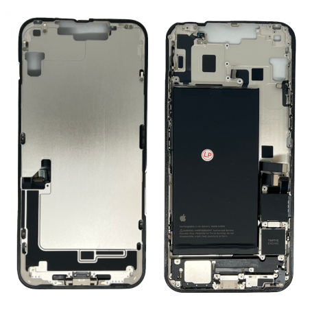 Frame iPhone 14 White - Charging Connector Battery without Back Glass (Original Disassembled) - Grade A