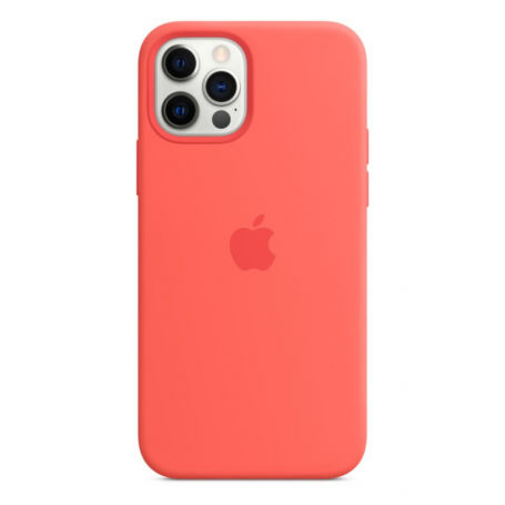 Coque en Silicone avec MagSafe iPhone 12 Pro Max Rose (Apple)