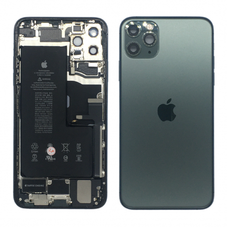 Back Cover Housing iPhone 11 Pro Max Green - Charging Connector + Battery (Original Disassembled) Grade B