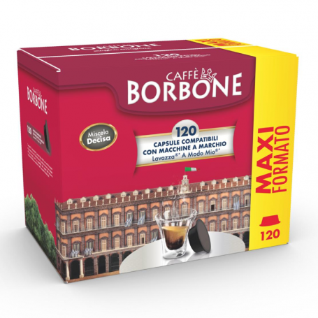 Coffee capsules Borbone - Black compatible with Lavazza A Modo Mio - 120pcs