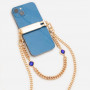 Smartphone holder to be attached to the collar - 67/80mm - Metallic Gold