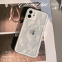 Protective case white butterfly pattern (Mayline)