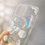 Butterfly pattern relief protective case with three-dimensional beads (Mayline)