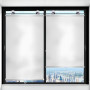 Window Roller Blind with Sunshade Effect - 45*125 - Silver