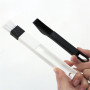 Set of versatile brushes for cleaning door and window grooves.