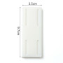 Wall Mount for Multiple Socket with Cable Storage without Drilling - White