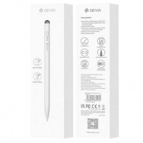 Touch Stylus - Devia Screen Pencil - Compatible with everything - White