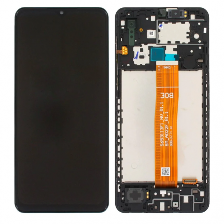 Screen Samsung Galaxy A02 (A022) Black + Frame (Service Pack) - 25249A-25250A