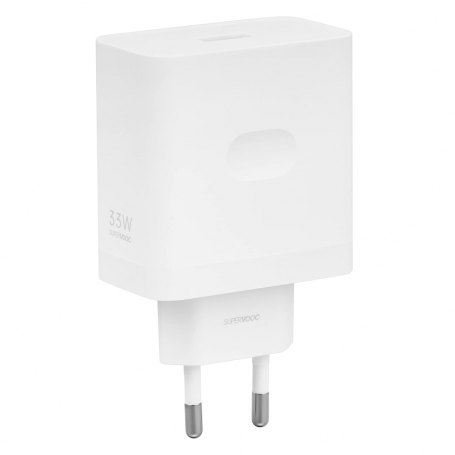 Adaptateur Secteur USB OPPO/OnePlus SUPERVOOC VCB3HDEH Rapide 33W Blanc - Vrac