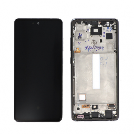 Screen Samsung Galaxy A52S 5G Black + Frame (Original Disassembled) - Grade B