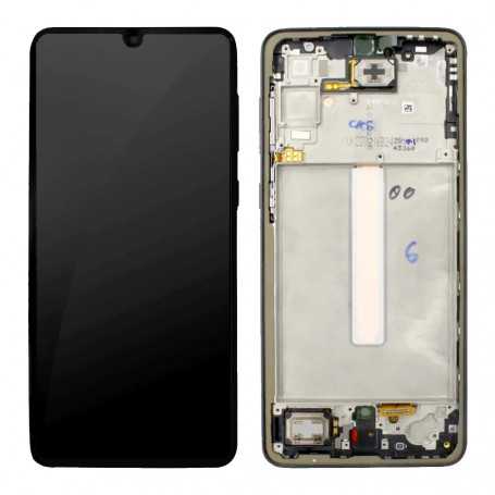 Screen Samsung Galaxy A33 5G (A336B) Black + Chassis (Original Disassembled) - Grade A