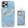 Double Marbled Protective Case for iPhone - Ocean Blue