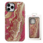 Double Marbled Protective Case for iPhone - Rose Gold