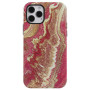 Double Marbled Protective Case for iPhone - Rose Gold