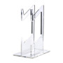 Universal Acrylic Game Controller Stand with Double Storage - Transparent.