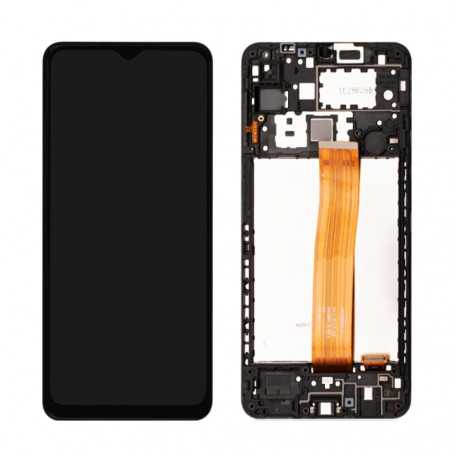 Screen Samsung Galaxy A12 (A127) Black + Frame (Original Disassembled) - Grade A