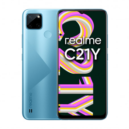 Realme C21Y 4 64GB Blue- Grade A with Box and Accessories