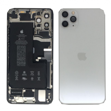 Back Cover Housing iPhone 11 Pro Max White - Charging Connector + Battery (Original Disassembled) Grade A