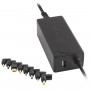 NGS Universal 45W Laptop Charger with 8 Tips - Black