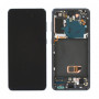 Screen Samsung Galaxy S21 Grey + Frame (Original Dismantled) - Grade A