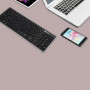 Rechargeable French AZERTY Bluetooth Keyboard - Black and Grey - NGS