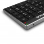 Rechargeable French AZERTY Bluetooth Keyboard - Black and Grey - NGS