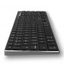 Rechargeable French AZERTY Bluetooth Keyboard - Black and Grey - NGS